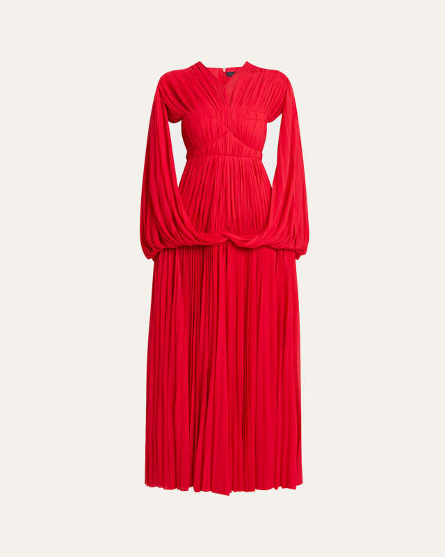 Rumi Dress in Pleated Jersey
